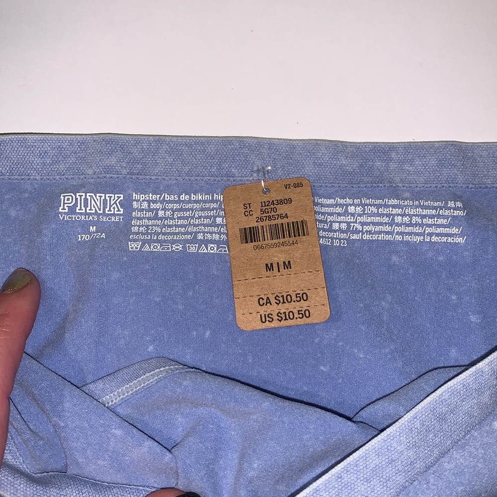 Victoria’s Secret pink 2 pair hip huggers nwt med - Picture 9 of 9